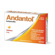 Andantol 4 mg 20 Tabs, Isotipendilo