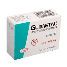 Glimetal 100mg/1mg 32 Tabs, Glimepiride, Metformin