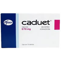 Caduet 5/10mg 10 Tabs Amlodipine