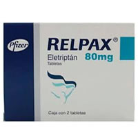 Relpax 80mg 2 Tabs, Eletriptan hydrobromide