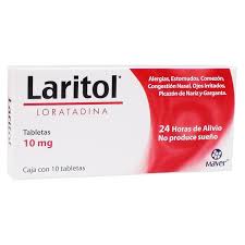 Laritol (Claritin) 10mg 10 Tabs Loratadine