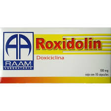 Roxidolin 100mg 10 Pills, Doxicicline